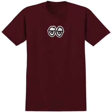 Krooked - Eyes LG Tee Burgundy.
