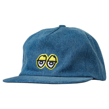 Krooked Eyes Snapback Washed Denim