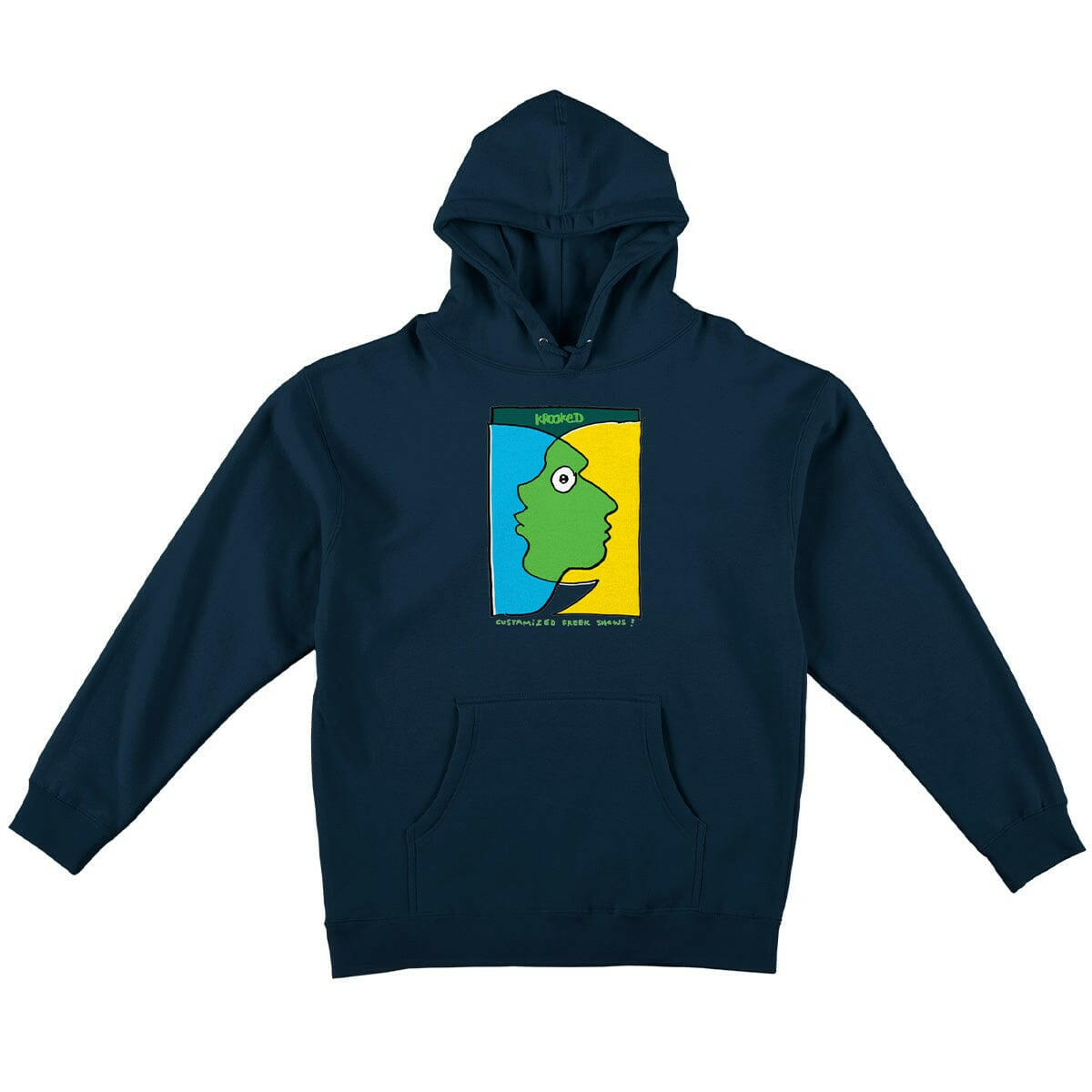 Krooked - Freak Show Hoodie Navy/Multi.