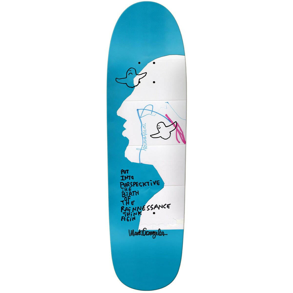 Krooked - Gonz Vertigo 8.88 Skateboard Deck.