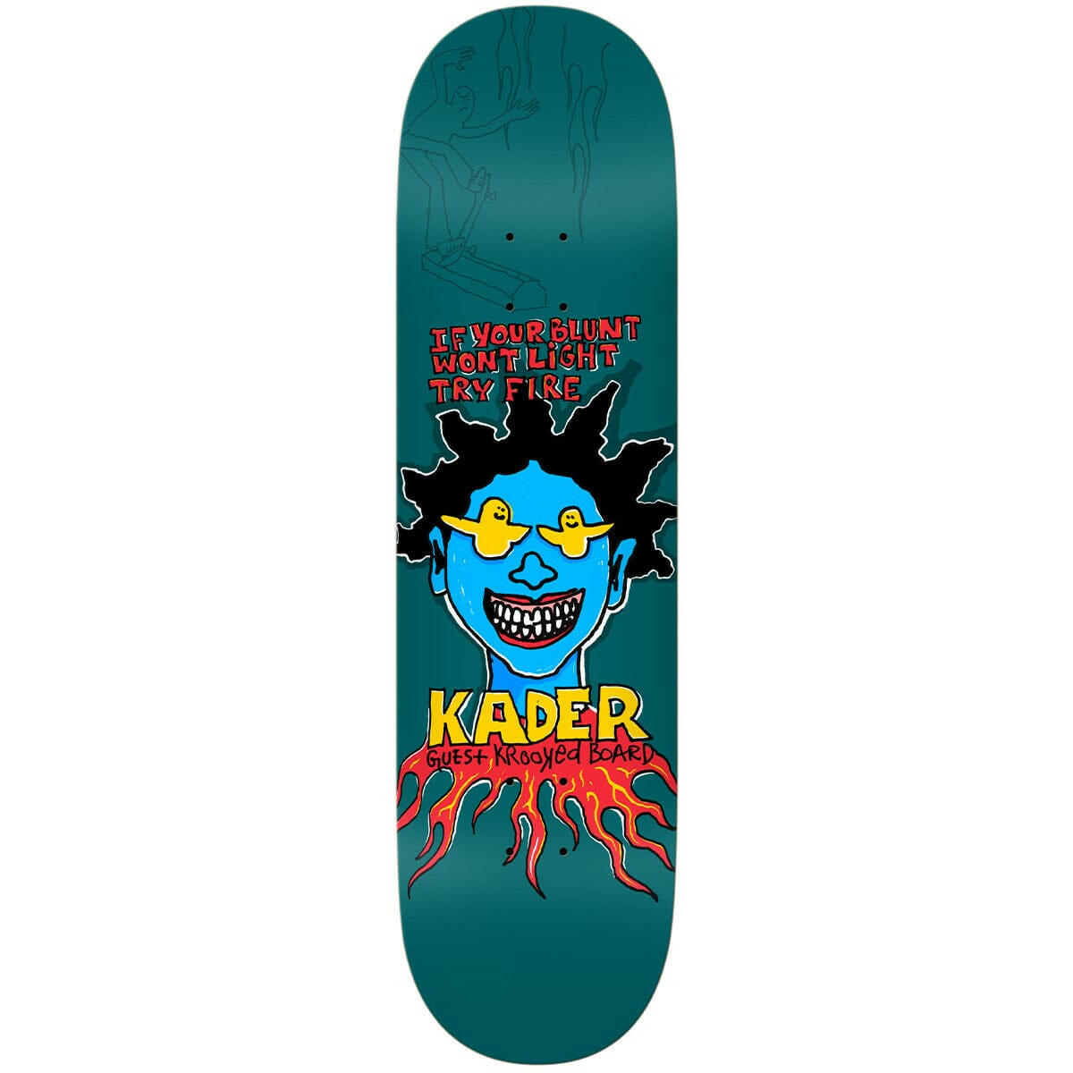 Krooked - Kader Sylla Guest 8.5 Skateboard Deck.