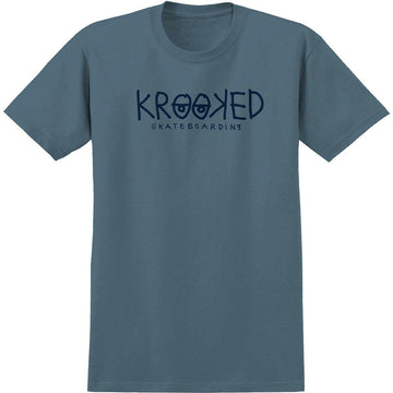 Krooked - Krooked Eyes Tee Indigo Blue.
