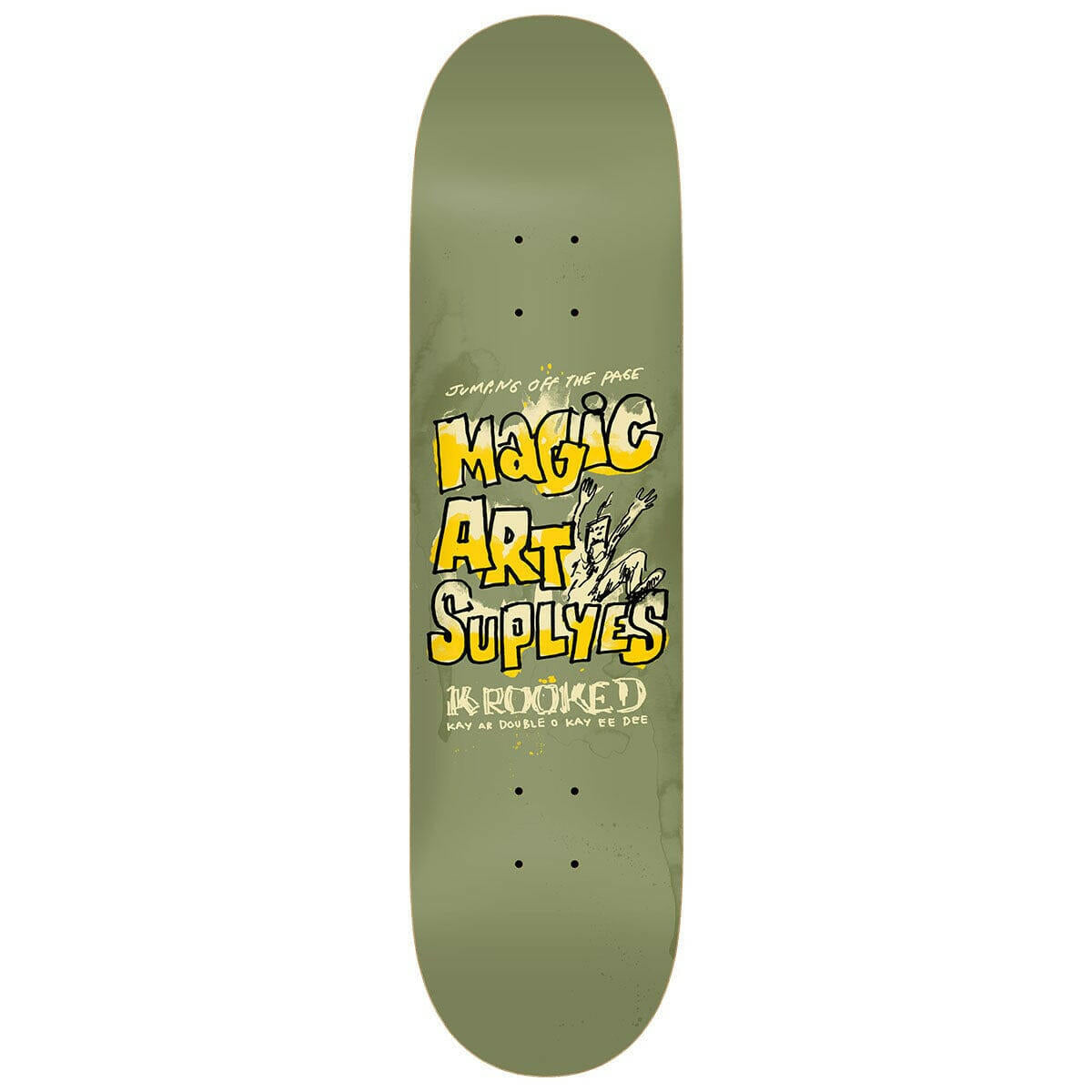 Krooked - Magic Art Supplyes 8.75 Skateboard Deck.