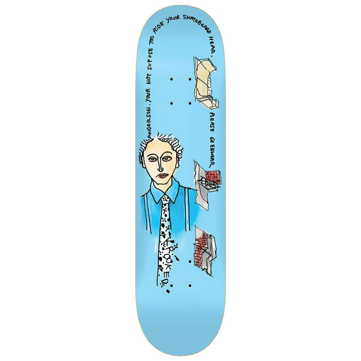 Krooked - Mike Anderson Elsewhere 8.25 Skateboard Deck.