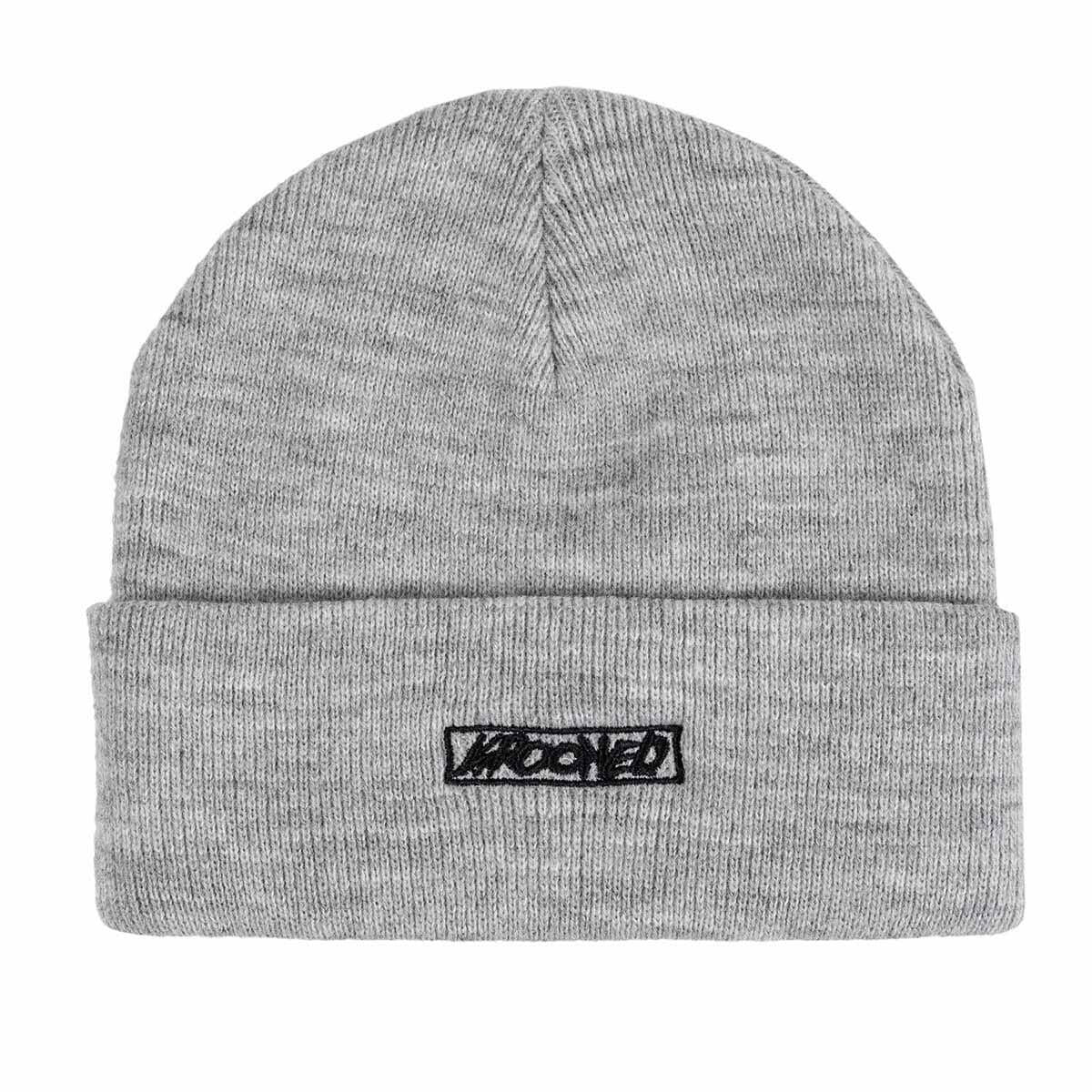 Krooked - Moonsmile Script Cuff Beanie Heather/Black.
