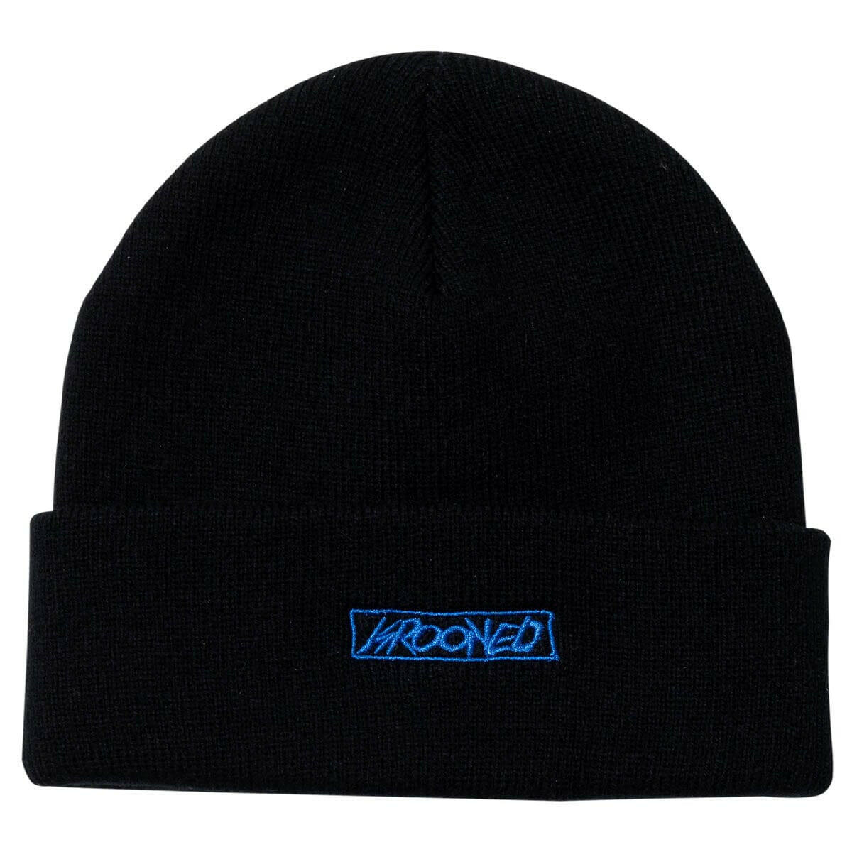 Krooked - Moonsmile Script Cuff Beanie Black/Blue.