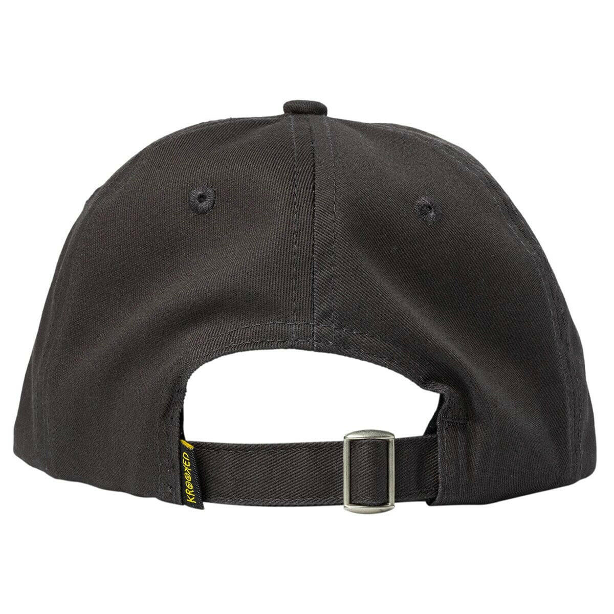 Krooked - Moonsmile Script Strapback Charcoal/Yellow.
