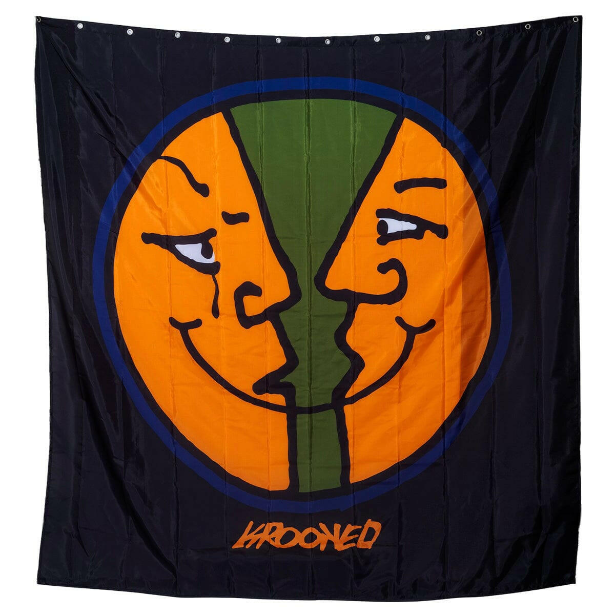 Krooked - Moonsmile Shower Curtain.
