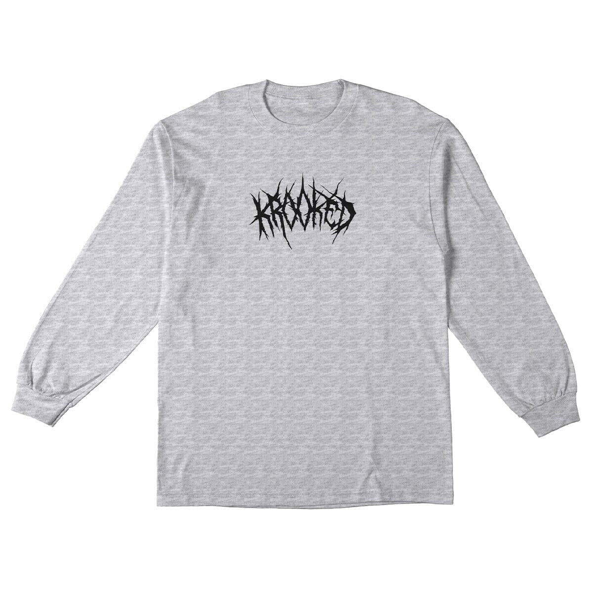 Krooked - Necro Script L/S Tee Ash.