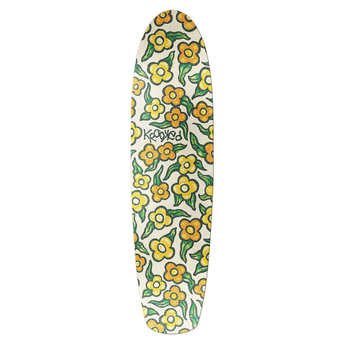 Krooked - Sam Narvaez Flowers Zip Zinger 7.75 Skateboard Deck.