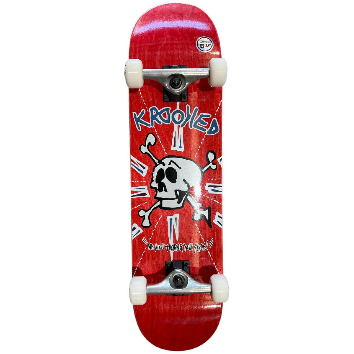 Krooked - Style Red 8.0 Complete Skateboard.