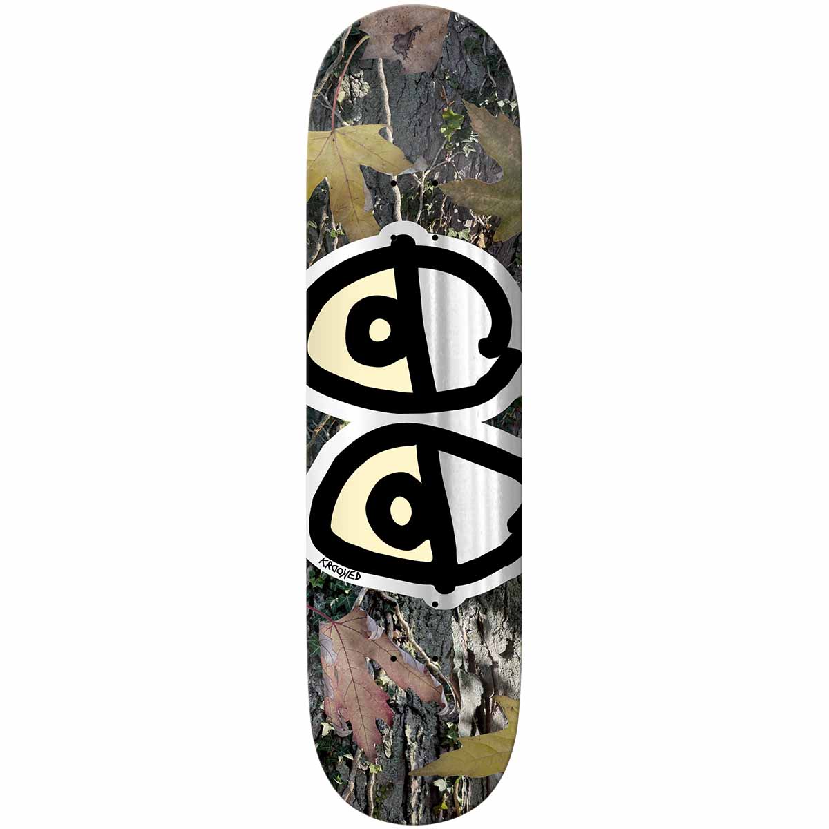 Krooked Team Eyes Camo Foil 8.5 Skateboard Deck
