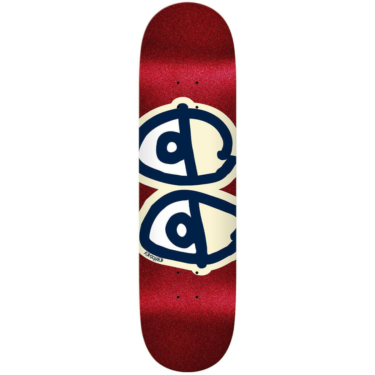 Krooked - Eyes Glitter 8.25 Skateboard Deck.