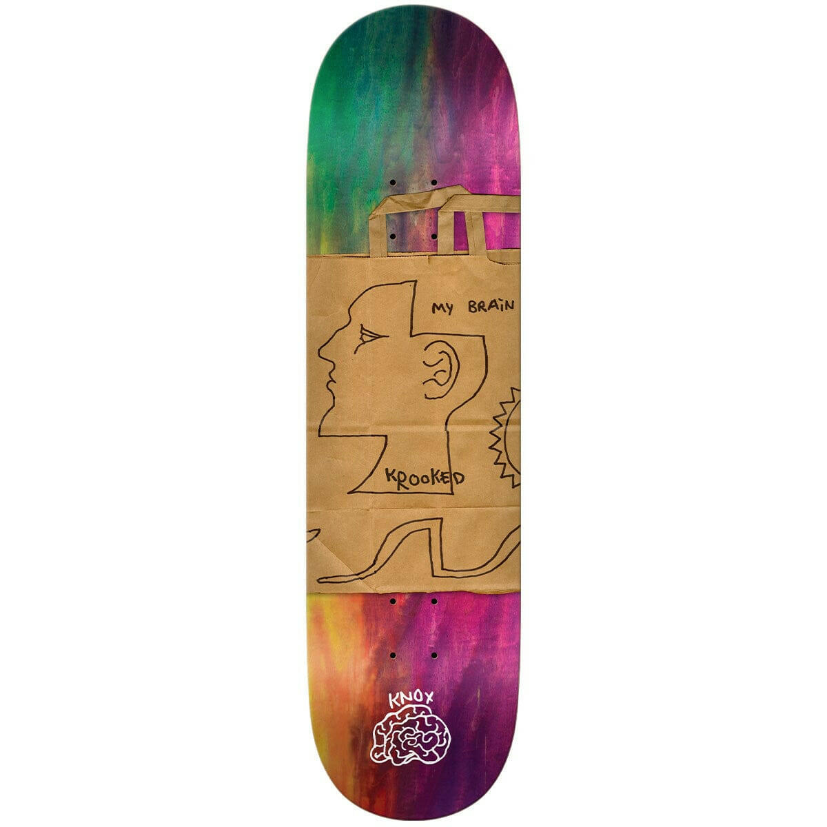 Krooked - Tom Knox Tom's Brain 8.5 Skateboard Deck.