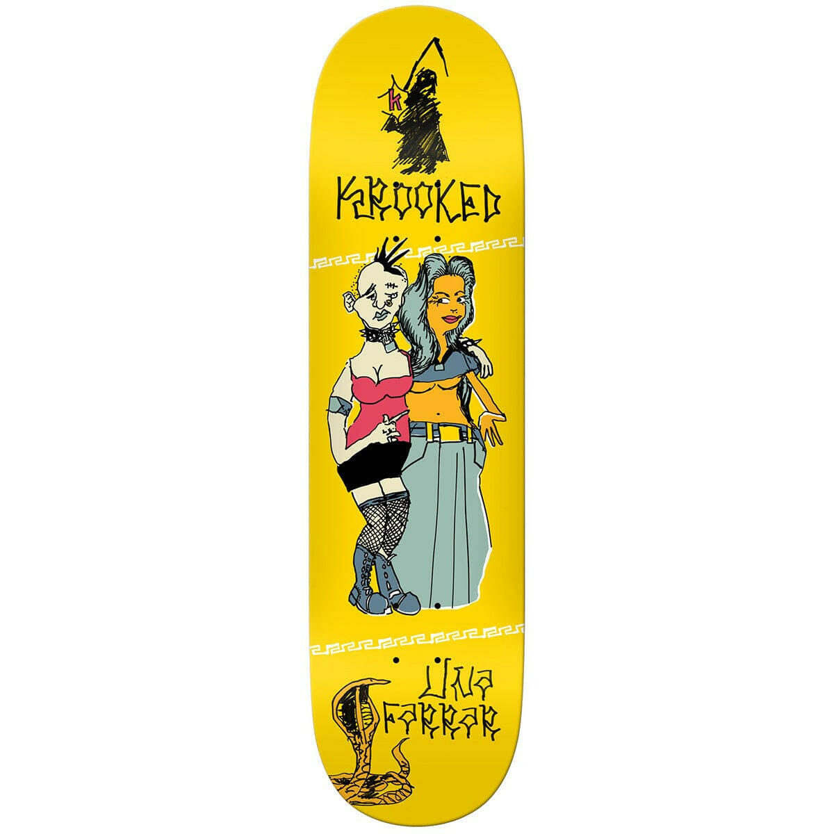 Krooked - Una Farrar Punx 8.38 Skateboard Deck.