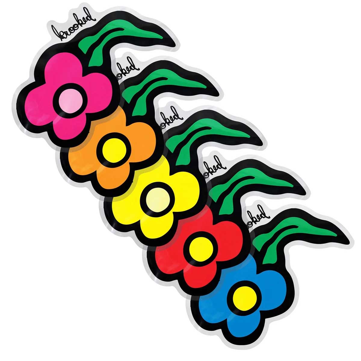 Krooked Wildstyle Flower 4" Sticker