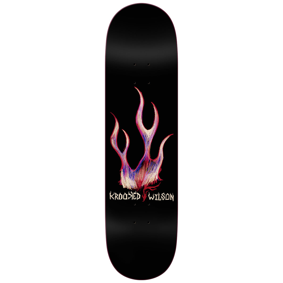 Krooked - Andrew Wilson Flame 8.5 Skateboard Deck.