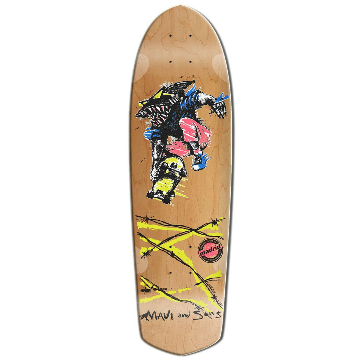 Madrid - Maui & Sons Sharkman Cruiser 8.25 Skateboard Deck.