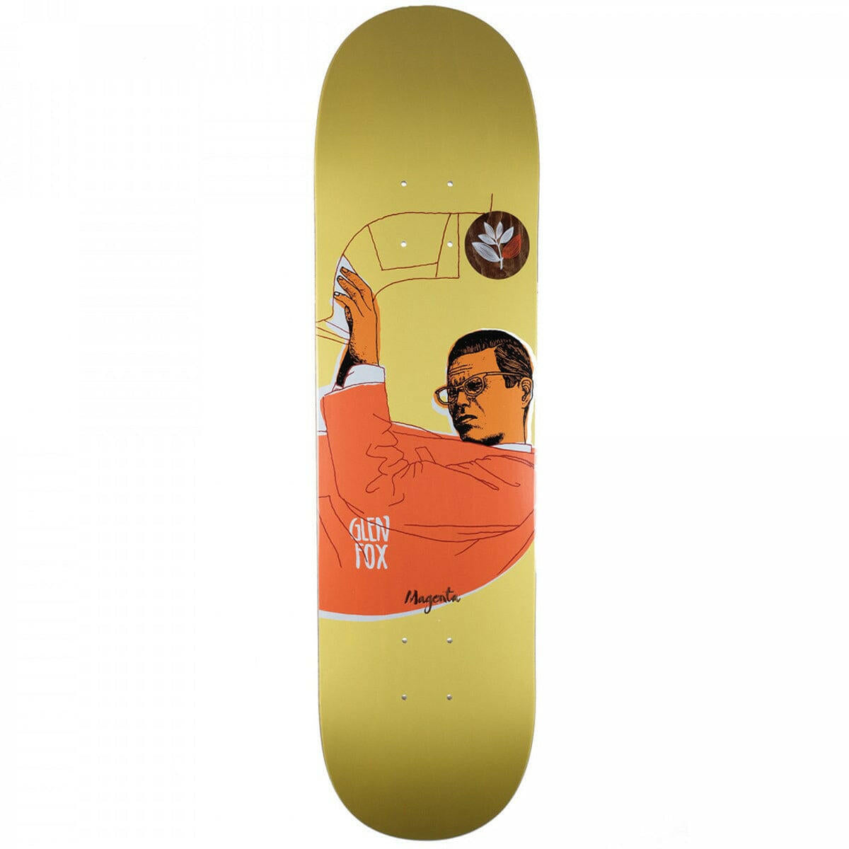 Magenta - Glen Fox Free Jazz 8.25 Skateboard Deck.
