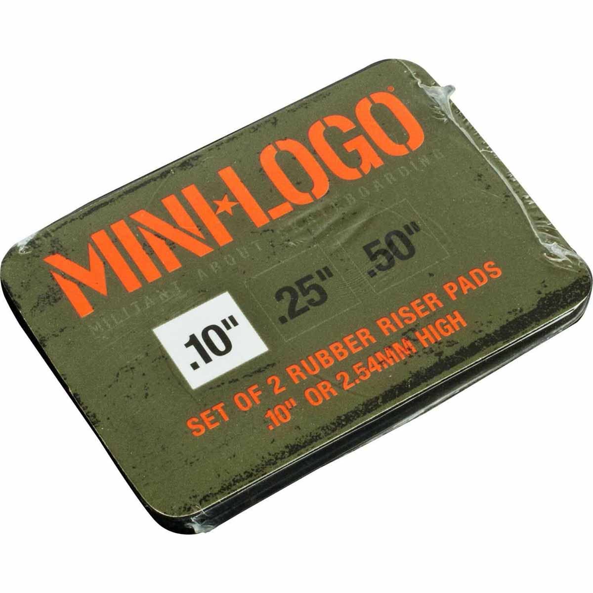 Mini Logo Rubber .10 Riser Pads Black