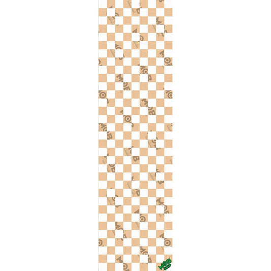 Mob - White Checkers Clear 9 Griptape.