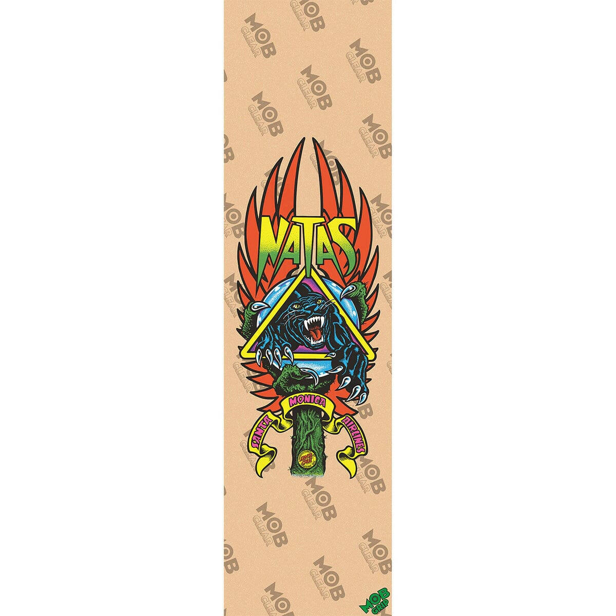 Mob - Santa Cruz Natas Panther Clear 9 Griptape.