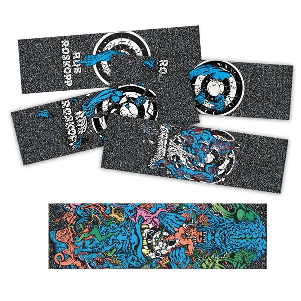Mob - Santa Cruz Roskopp Target Strips Griptape.