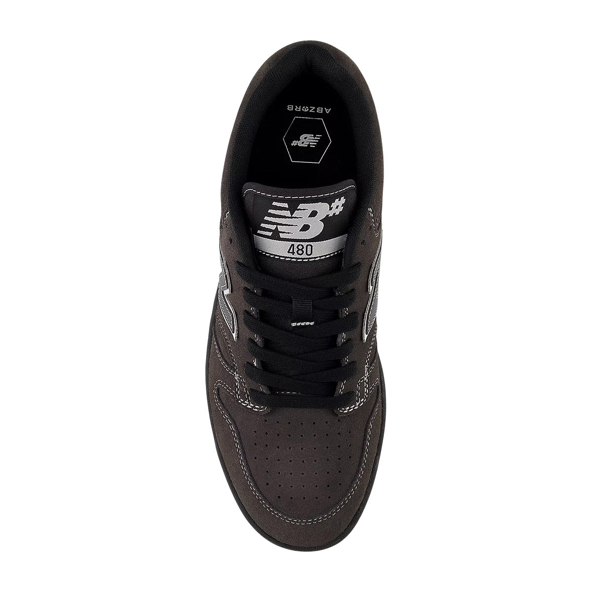 New Balance 480 Shoes Black Cement/White