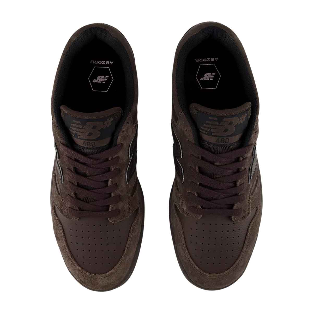 New Balance 480 Shoes Chocolate Brown Top