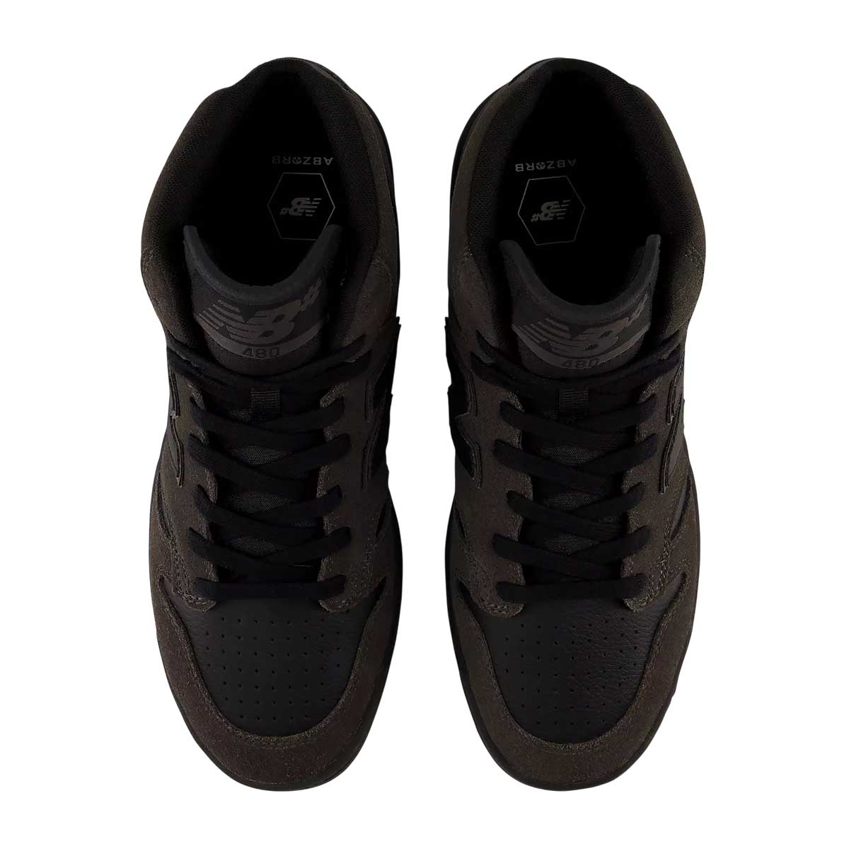 New Balance 480 High Shoes Black Cement Top