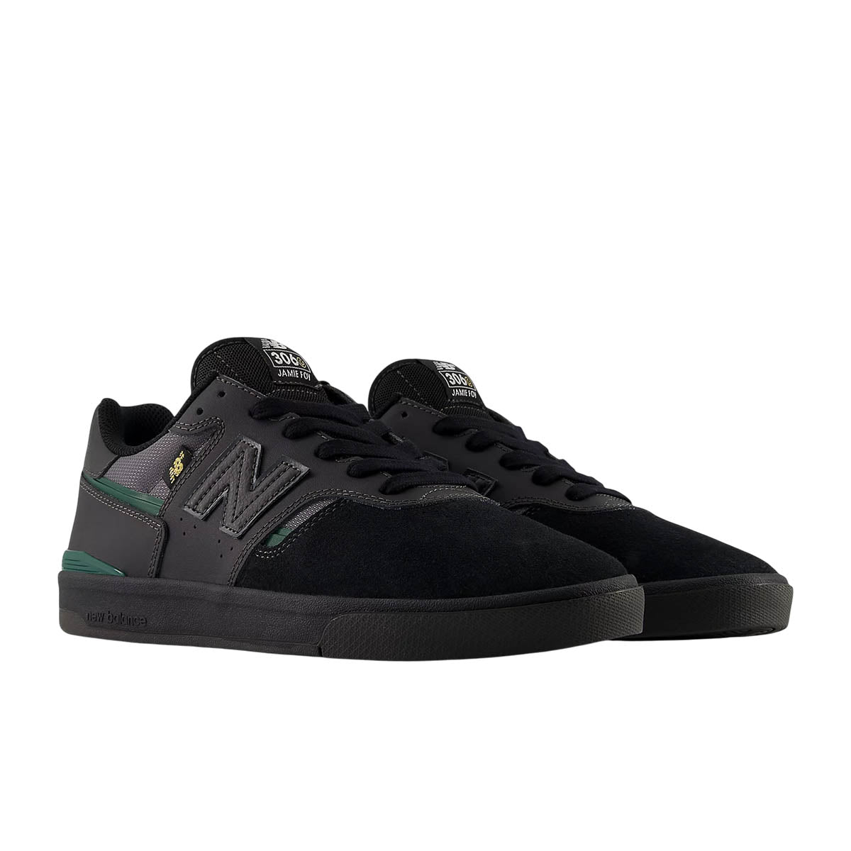 New Balance Jamie Foy 306 Cup Shoes Black/Nightwatch Green Front