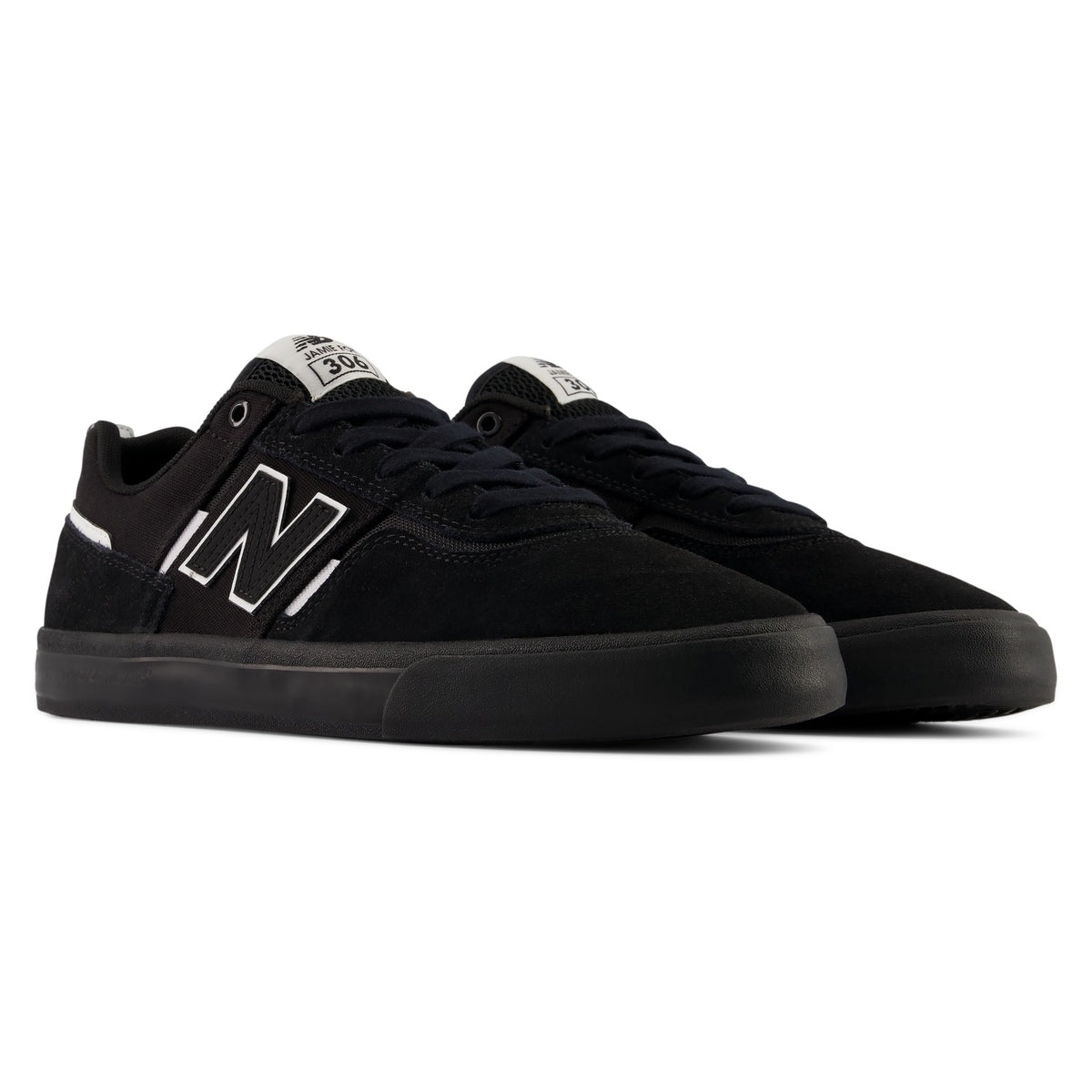 New Balance Jamie Foy 306 Shoes Black/White pair front angle