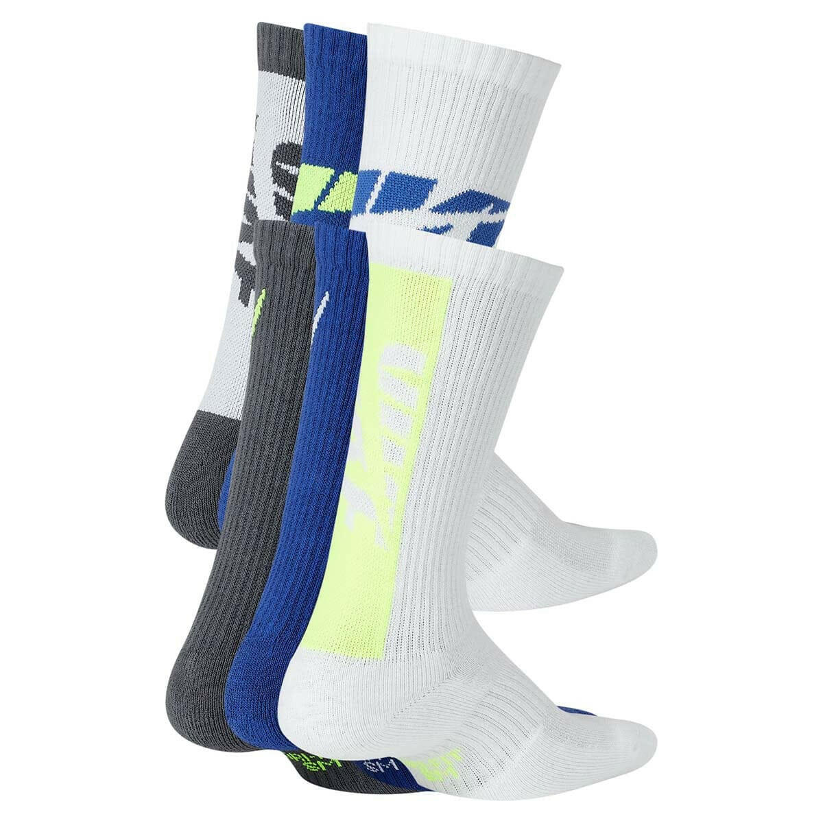 Nike - Everyday Cushioned Youth Crew Socks 6 Pack Multi.