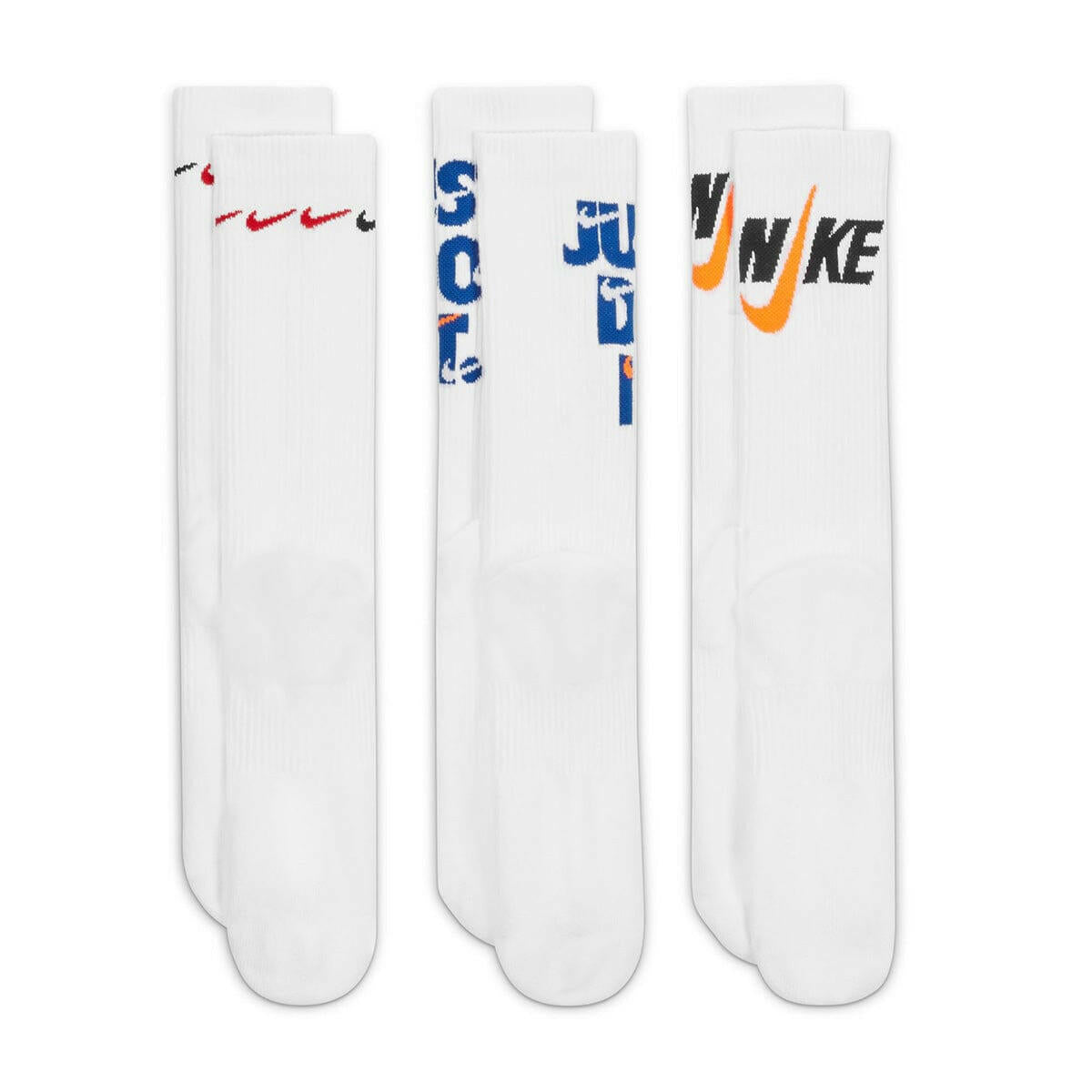Nike - Everyday Plus Cushioned Crew Socks Multi 3 Pack.