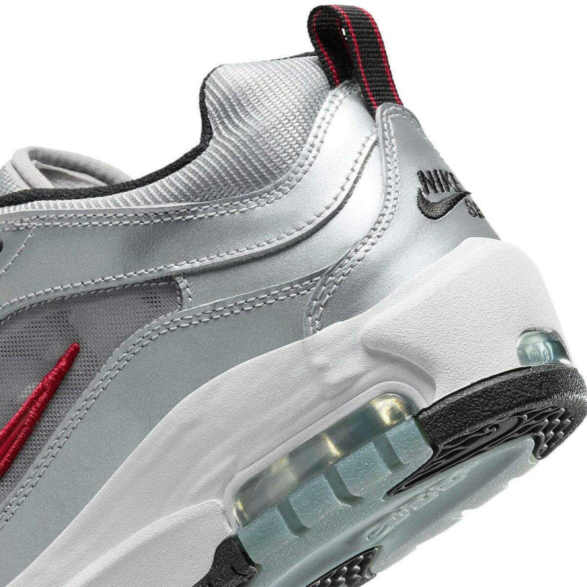 Nike SB - Ishod Air Max Shoes Metallic Silver/Red.