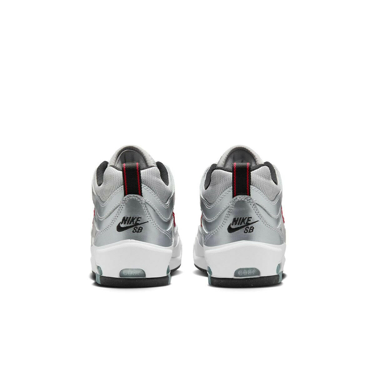 Nike SB - Ishod Air Max Shoes Metallic Silver/Red.