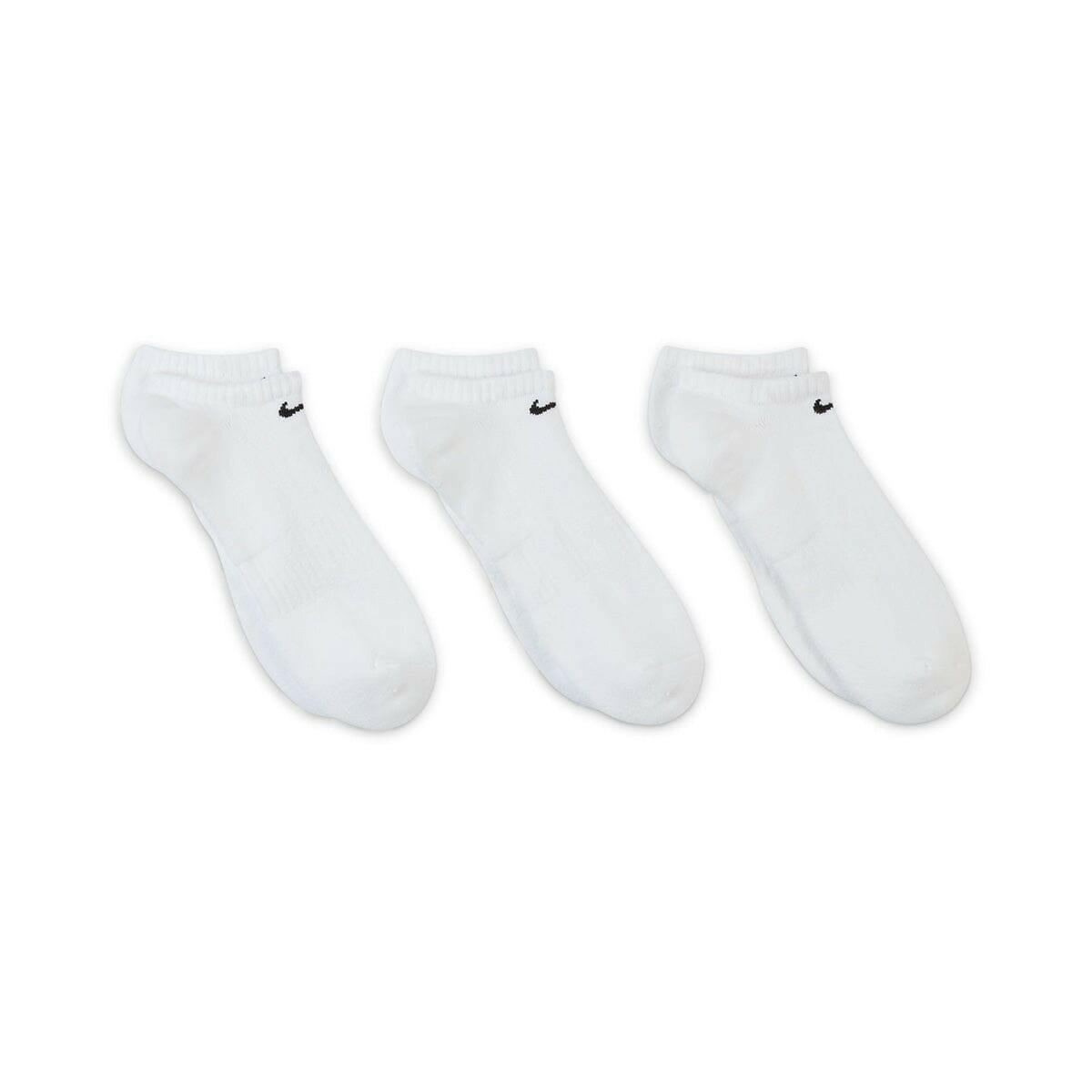 Nike - Everyday Cushion No Show Socks White 3 Pack.