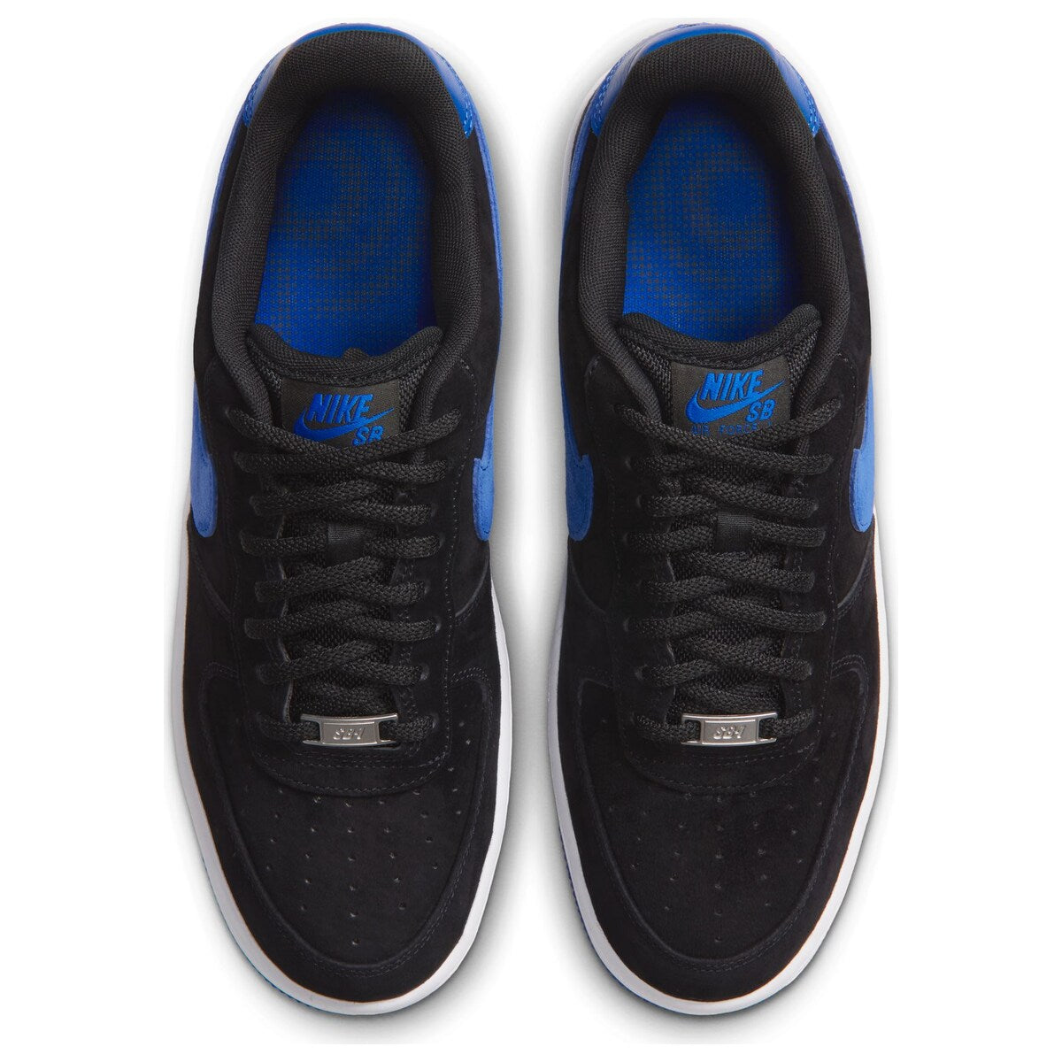 Nike SB Air Force 1 Low City Pack Shoes Black/Game Royal top view
