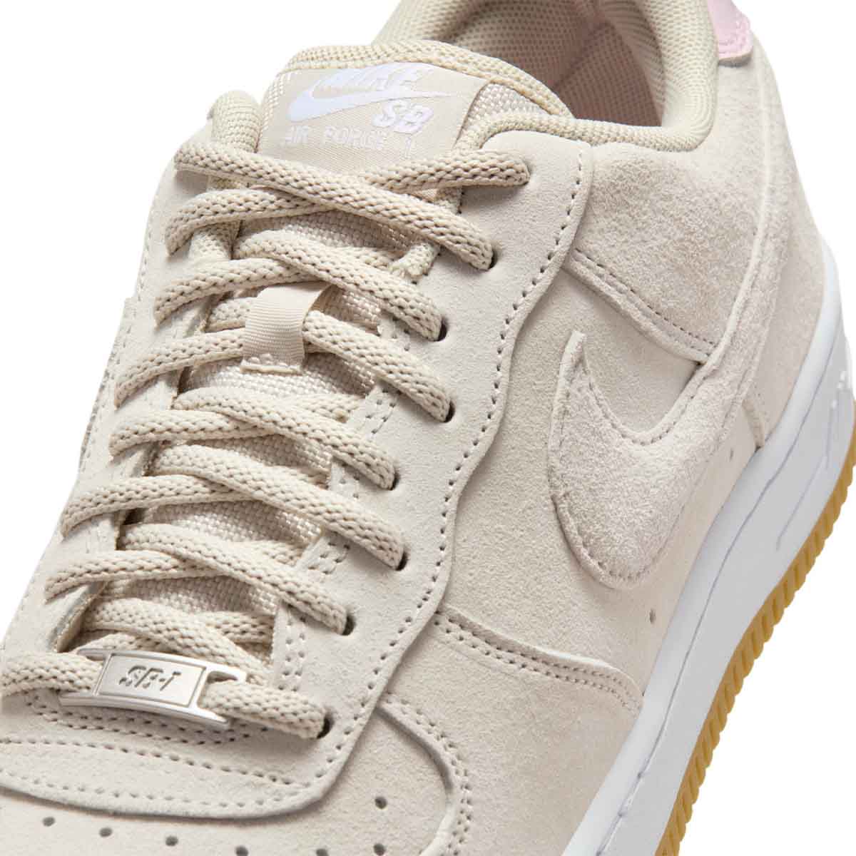 Nike SB Air Force 1 Low Shoes Light Orewood/Brown/Pink Side