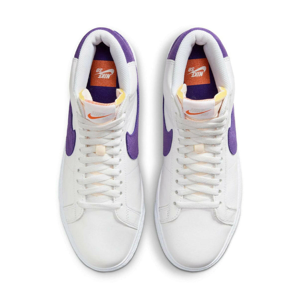 Mid Iso Examples Nike SB - Blazer Mid ISO Shoes White/Court Purple-White-Gum Light Brow