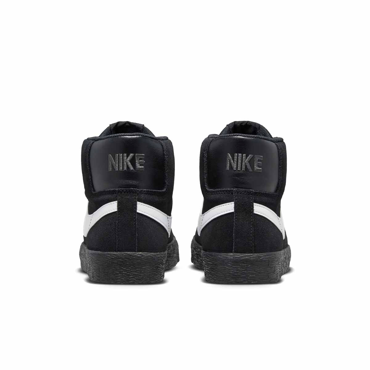 Nike SB Blazer Mid Mens Shoes Black/White-Black-Black Back