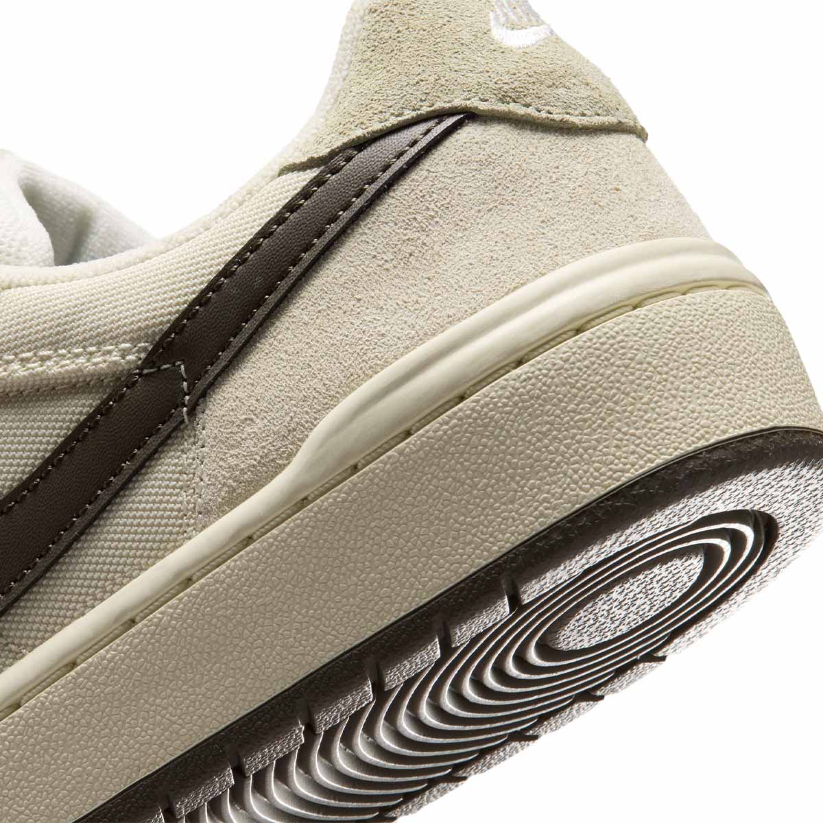 Nike SB Code 58 Shoes Pale Ivory/Khaki Heel Detail