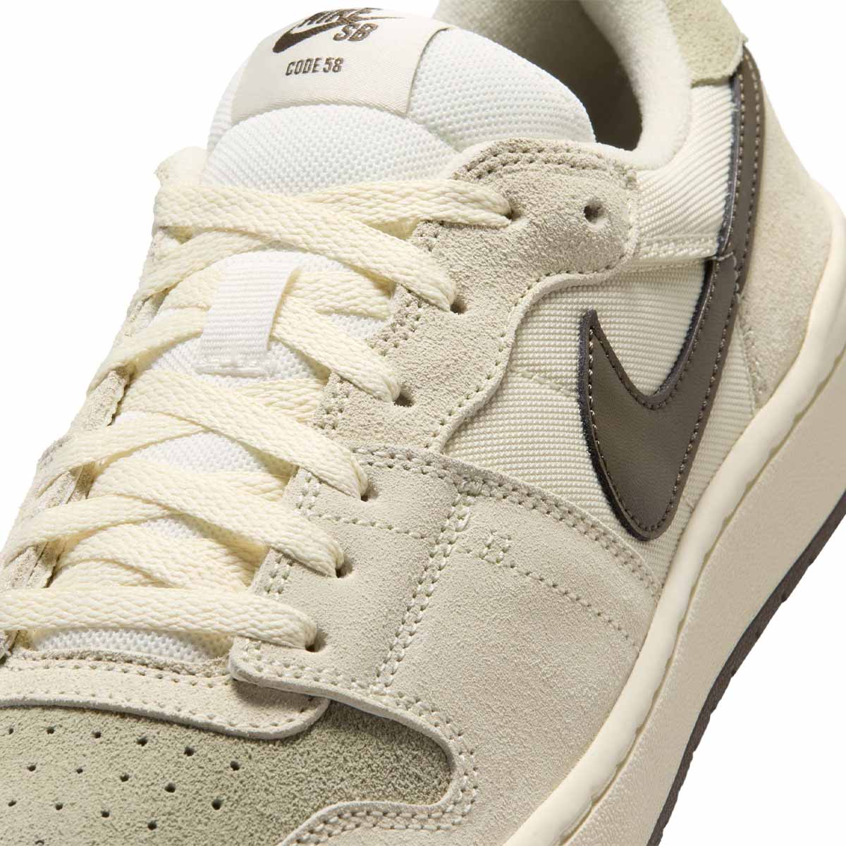 Nike SB Code 58 Shoes Pale Ivory/Khaki Side Detail