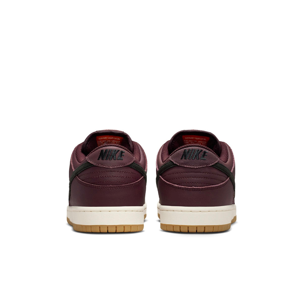 Nike SB Dunk Low Pro ISO Shoes Burgundy Crush Back