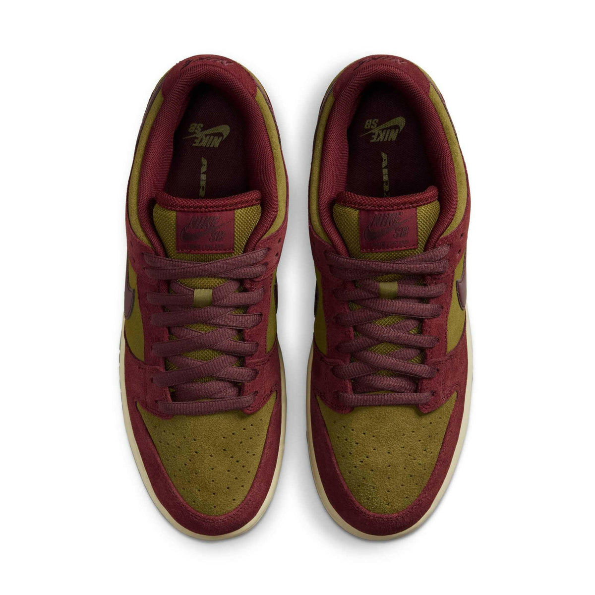 Nike SB - Dunk Low Pro Shoes Dark Team Red Olive Flak.