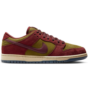 Nike SB - Dunk Low Pro Shoes Dark Team Red Olive Flak.