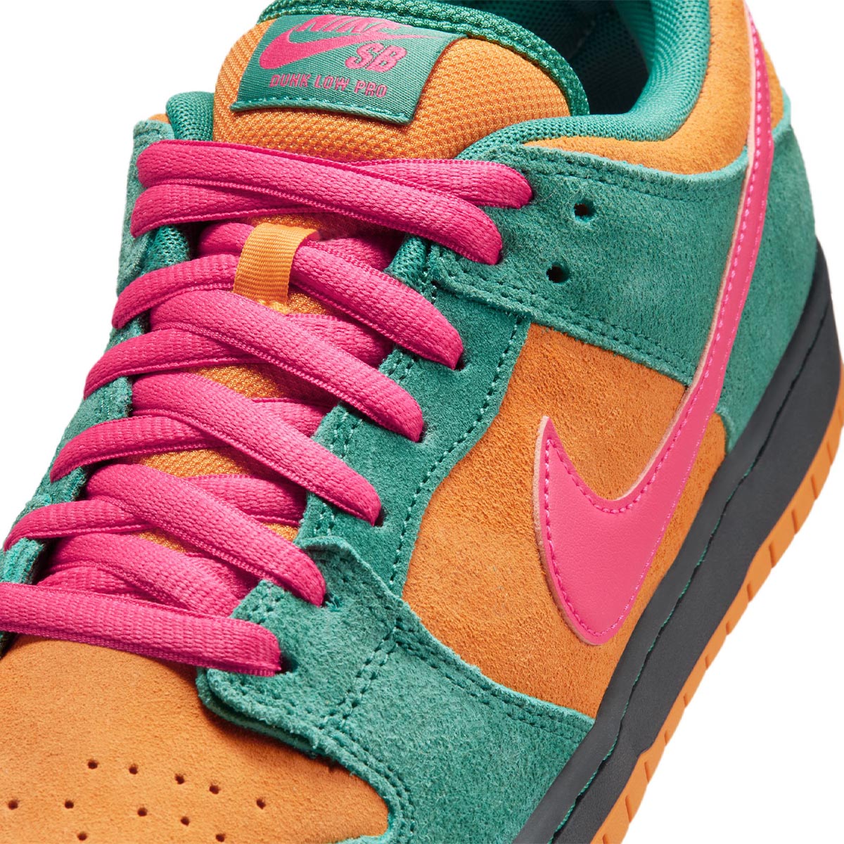 Nike SB Dunk Low Pro Shoes Green Noise Watermelon Detail