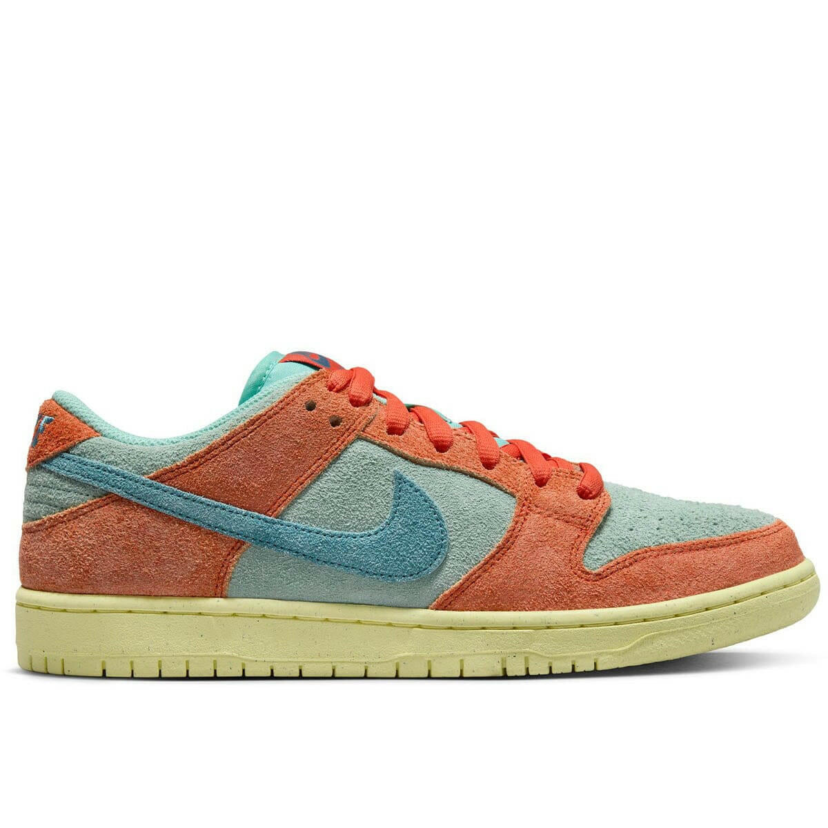 Nike SB - Dunk Low Pro Premium Shoes Orange Emerald Rise.