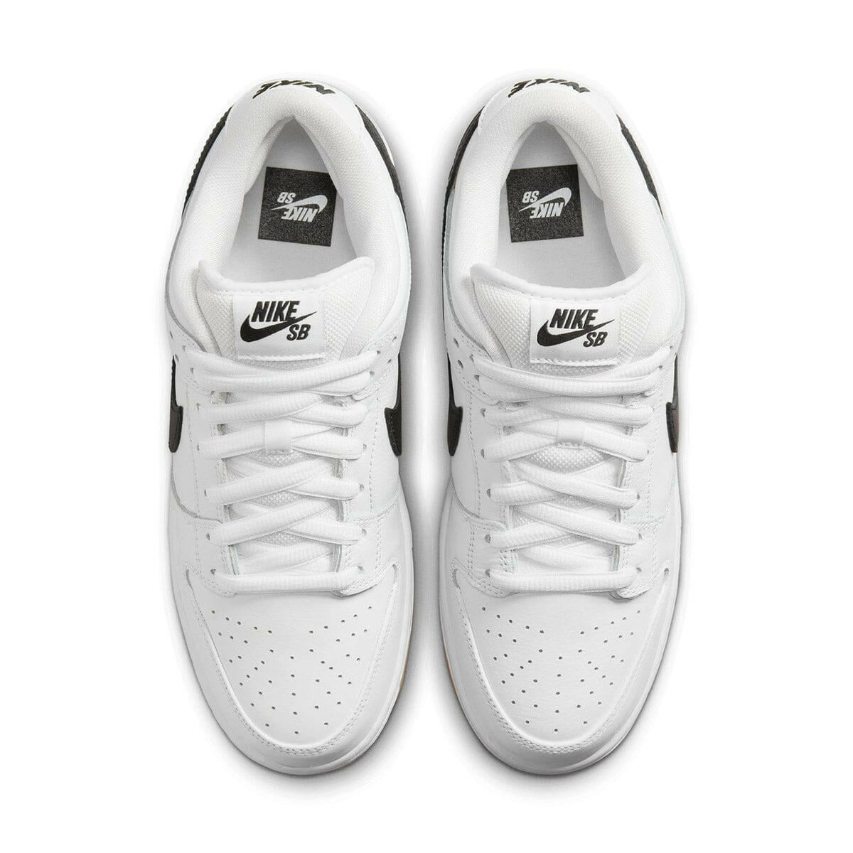 Nike SB - Dunk Low Pro Shoes White/Black-White-Gum Light Brown.