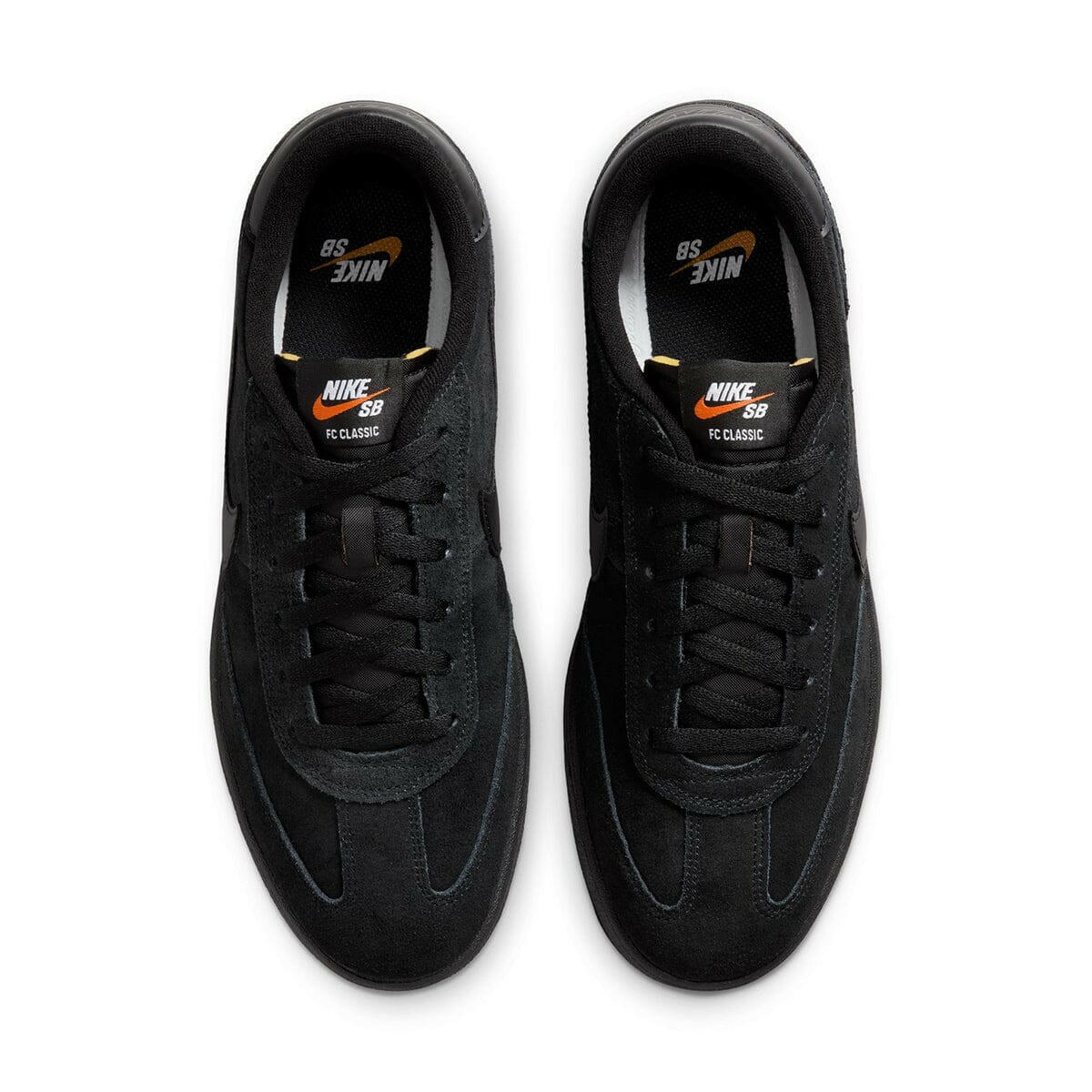 Nike SB - FC Classic Shoes Black/Black-Black-Vivid Orange.